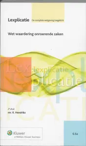 Omslag van Wet waardering onroerende zaken