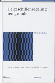 Omslag van De geschillenregeling ten gronde