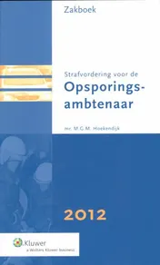 Omslag van Zakboek Strafvordering voor de Opsporingsambtenaar 2012