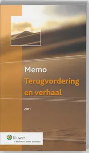 Omslag van Memo Terugvordering en verhaal 2011