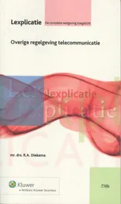 Omslag van Overige regelgeving telecommunicatie