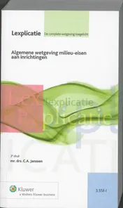 Omslag van Algemene wetgeving milieu-eisen aan inrichtingen