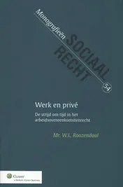 Omslag van Werk en privé