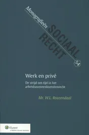 Omslag van Werk en privé