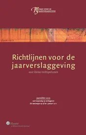 Omslag van Richtlijnen voor de jaarverslaggeving