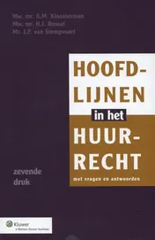 Omslag van Hoofdlijnen in het huurrecht