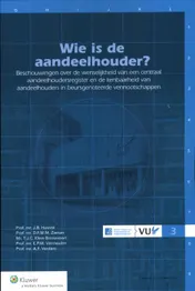 Omslag van Wie is de aandeelhouder?