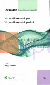 Omslag van Wet arbeid vreemdelingen / Wed arbeid vreemdelingen BES