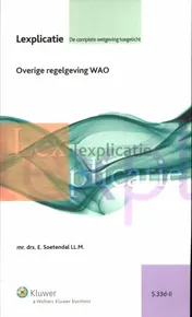 Omslag van Overige regelgeving WAO
