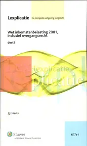 Omslag van Wet inkomstenbelasting 2001, inclusief overgangsrecht deel I