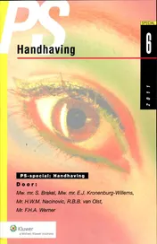 Omslag van Handhaving