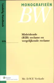 Omslag van B49b Misleidende (B2B) reclame en vergelijkende reclame