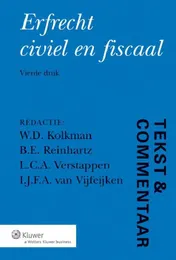 Omslag van Erfrecht civiel en fiscaal