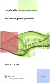 Omslag van Wet vervoer gevaarlijke stoffen