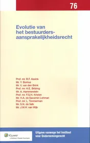 Omslag van Evolutie van het bestuurdersaansprakelijkheidsrecht