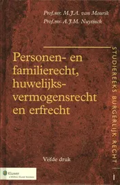 Omslag van Personen- en familierecht, huwelijksvermogensrecht en erfrecht