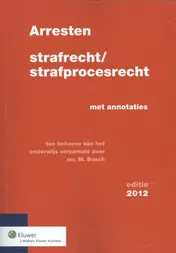 Omslag van Arresten strafrecht en strafprocesrecht
