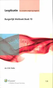 Omslag van Burgerlijk Wetboek boek 10