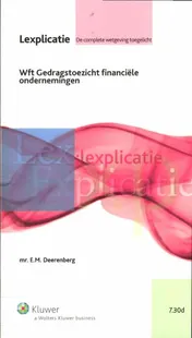 Omslag van WFT gedragstoezicht financiële ondernemingen