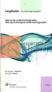 Omslag van Wet op de ondernemingsraden, Wet op Europese ondernemingsraden