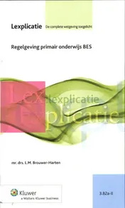 Omslag van Regelgeving primair onderwijs BES