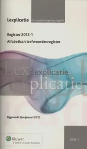 Omslag van Alfabetisch trefwoordenregister