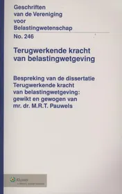 Omslag van terugwerkende kracht van belastingwetgeving