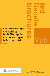 Omslag van De deelnemingsvrijstelling in de Wet op de vennootschapsbelasting 1969