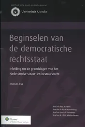 Omslag van Beginselen van de democratische rechtsstaat