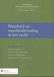 Omslag van Waarheid en waarheidsvinding in het recht