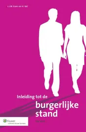 Omslag van Inleiding tot de burgerlijke stand