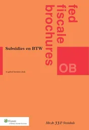 Omslag van Subsidies en BTW