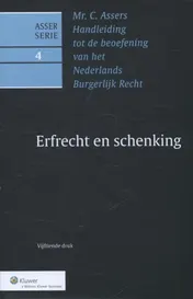 Omslag van Erfrecht en schenking