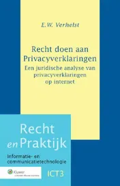 Omslag van Recht doen aan privacyverklaringen