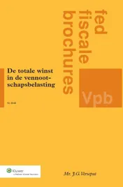 Omslag van Totale winst in de vennootschapsbelasting