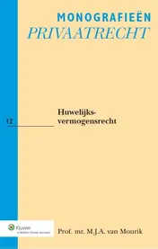 Omslag van Huwelijksvermogensrecht
