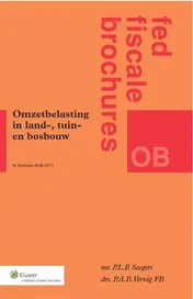 Omslag van Omzetbelasting in land-, tuin- en bosbouw