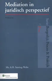 Omslag van Mediation in juridisch perspectief