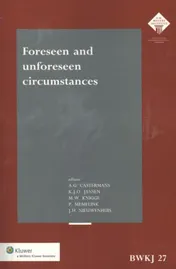 Omslag van Foreseen and unforseen circumstances