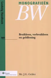 Omslag van Bruikleen, verbruikleen en geldlening
