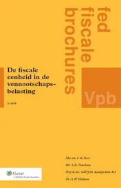 Omslag van De fiscale eenheid in de vennootschapsbelasting