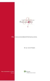 Omslag van De faillissementspauliana