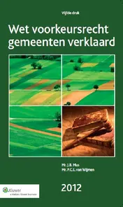 Omslag van Wet voorkeursrecht gemeenten verklaard