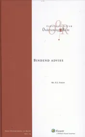 Omslag van Bindend advies