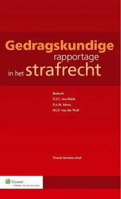 Omslag van Gedragskundige rapportage in het strafrecht