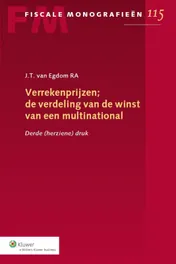 Omslag van Verrekenprijzen; de verdeling van de winst van een multinational