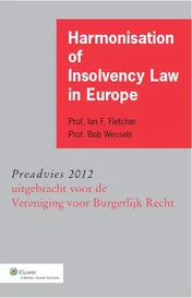 Omslag van Harmonisation of insolvency law in Europe