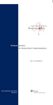 Omslag van Human rights in insolvency proceedings