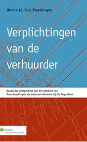 Omslag van Verplichtingen van de verhuurder