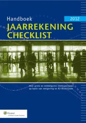Omslag van Checklist jaarrekening 2012 op basis van wetgeving en RJ richtlijnen